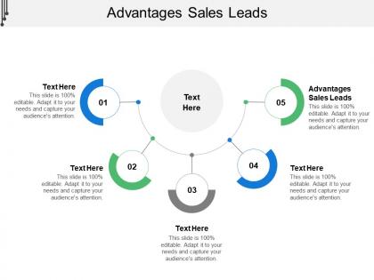 Advantages sales leads ppt powerpoint presentation slides diagrams cpb