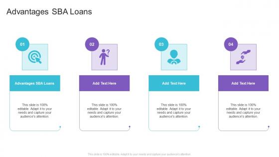 Advantages SBA Loans In Powerpoint And Google Slides Cpb