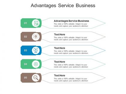 Advantages service business ppt powerpoint presentation slides designs download cpb