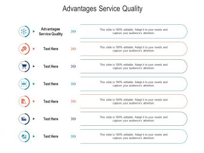 Advantages service quality ppt powerpoint presentation templates cpb