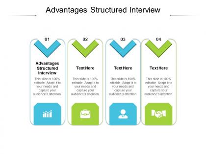 Advantages structured interview ppt powerpoint presentation gallery visual aids cpb