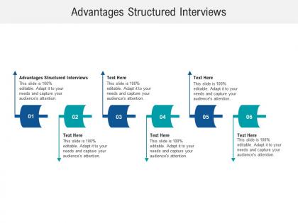 Advantages structured interviews ppt powerpoint presentation layouts structure cpb