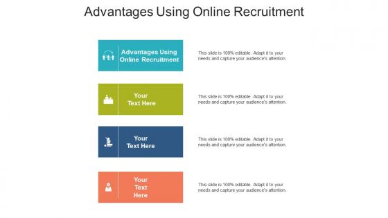 Advantages using online recruitment ppt powerpoint presentation file graphics download cpb