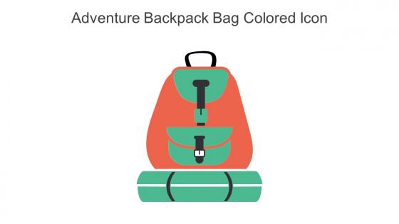 Adventure Backpack Bag Colored Icon In Powerpoint Pptx Png And Editable Eps Format