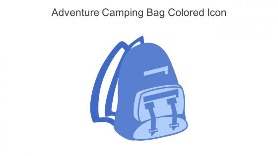 Adventure Camping Bag Colored Icon In Powerpoint Pptx Png And Editable Eps Format