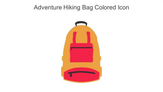 Adventure Hiking Bag Colored Icon In Powerpoint Pptx Png And Editable Eps Format