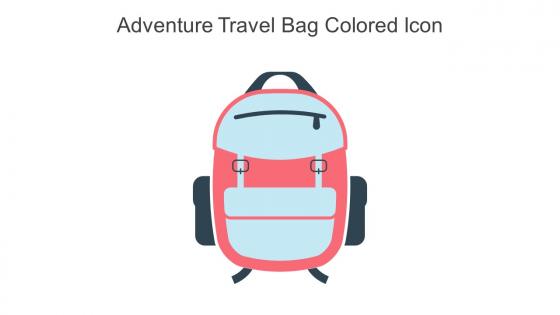 Adventure Travel Bag Colored Icon In Powerpoint Pptx Png And Editable Eps Format