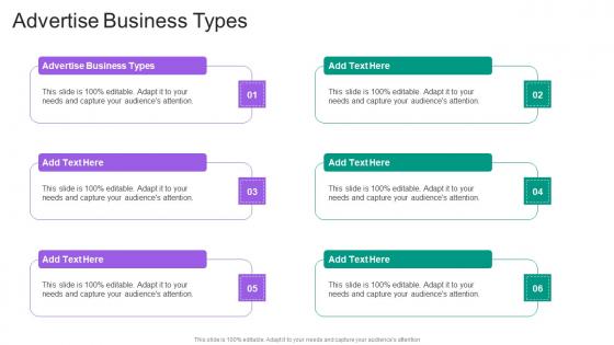 Advertise Business Types In Powerpoint And Google Slides Cpb