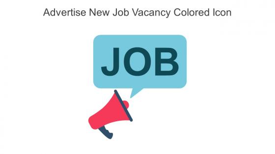 Advertise New Job Vacancy Colored Icon In Powerpoint Pptx Png And Editable Eps Format