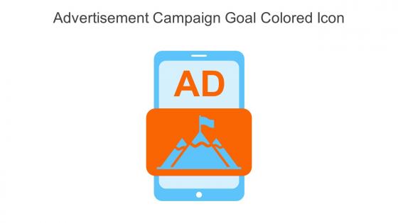 Advertisement Campaign Goal Colored Icon In Powerpoint Pptx Png And Editable Eps Format