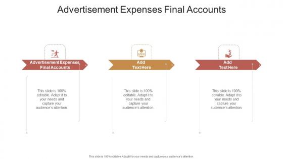 Advertisement Expenses Final Accounts In Powerpoint And Google Slides Cpb