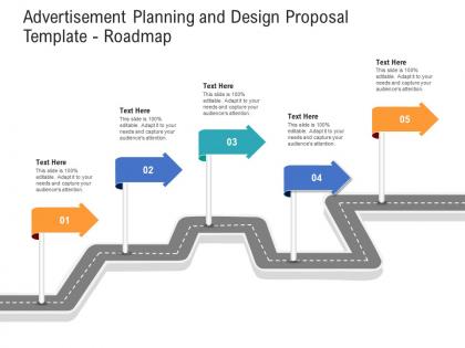 Advertisement planning and design proposal template roadmap ppt powerpoint inspiration
