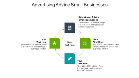 Advertising advice small businesses ppt powerpoint presentation pictures files cpb