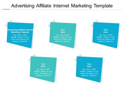 Advertising affiliate internet marketing template ppt powerpoint slides cpb