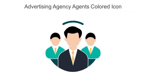 Advertising Agency Agents Colored Icon In Powerpoint Pptx Png And Editable Eps Format