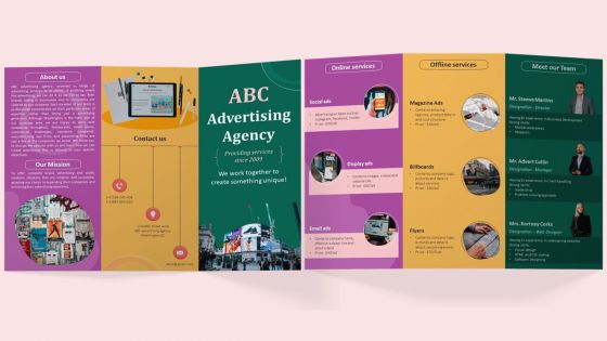 Advertising Agency Brochure Trifold