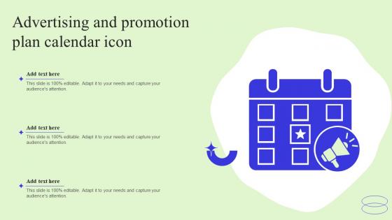 Advertising And Promotion Plan Calendar Icon