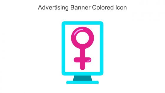 Advertising Banner Colored Icon In Powerpoint Pptx Png And Editable Eps Format