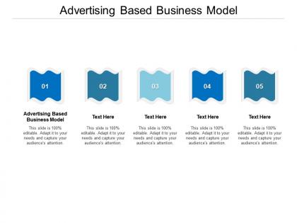 Advertising based business model ppt powerpoint presentation layouts ideas cpb