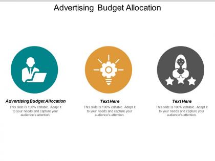 Advertising budget allocation ppt powerpoint presentation icon example cpb