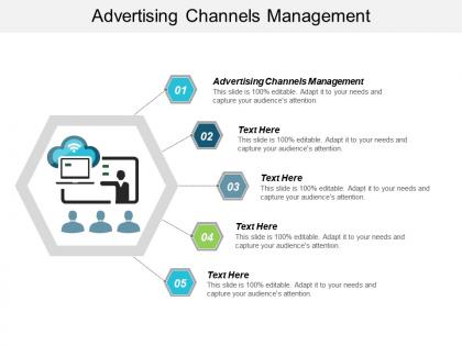 Advertising channels management ppt powerpoint presentation visual aids cpb