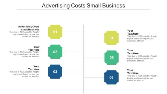 Advertising Costs Small Business Ppt Powerpoint Presentation Portfolio Format Ideas Cpb