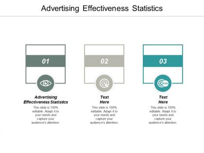 Advertising effectiveness statistics ppt powerpoint presentation icon slide portrait cpb
