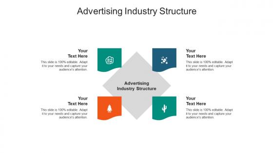 Advertising industry structure ppt powerpoint presentation gallery portfolio cpb
