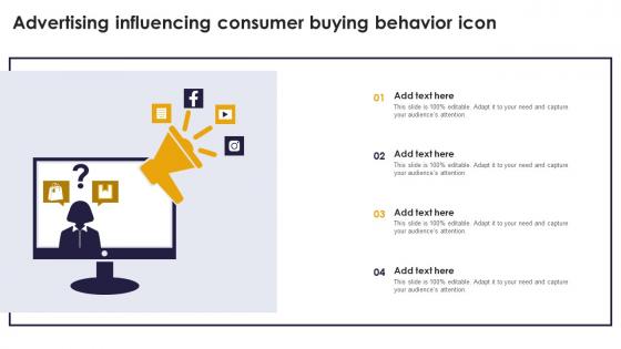 Advertising Influencing Consumer Buying Behavior Icon