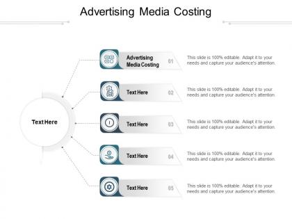Advertising media costing ppt powerpoint presentation outline shapes cpb