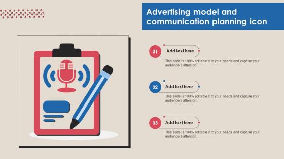 Advertising Model And Communication Planning Icon