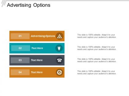 Advertising options ppt powerpoint presentation diagram templates cpb