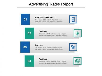Advertising rates report ppt powerpoint presentation infographics outfit cpb