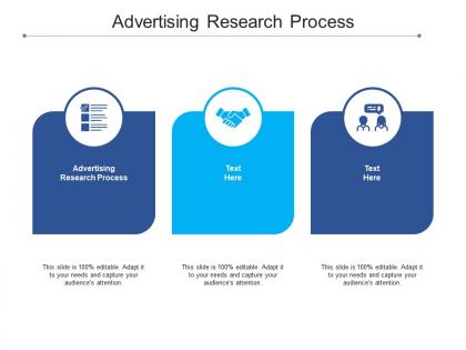 Advertising research process ppt powerpoint presentation example file cpb