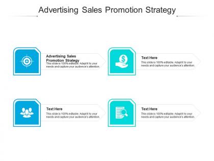 Advertising sales promotion strategy ppt powerpoint presentation slides skills cpb