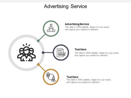 Advertising service ppt powerpoint presentation styles smartart cpb