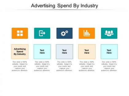 Advertising spend by industry ppt powerpoint presentation icon skills cpb