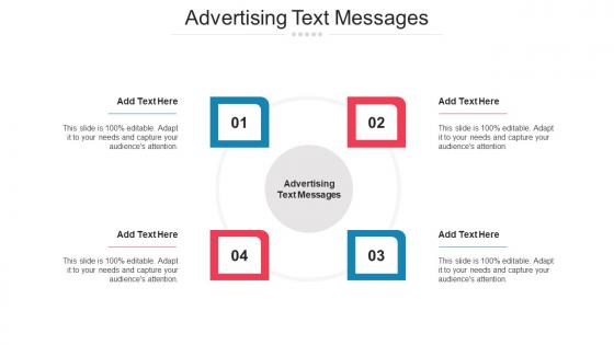 Advertising Text Messages Ppt Powerpoint Presentation Portfolio Visual Aids Cpb