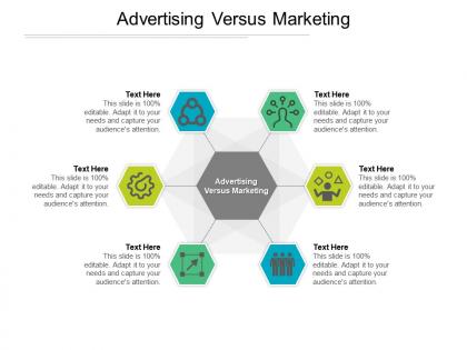 Advertising versus marketing ppt powerpoint presentation show slide cpb