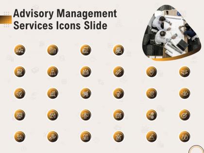 Advisory management services icons slide ppt file aids