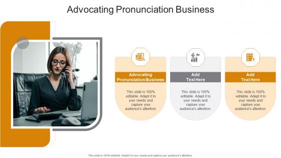 Advocating Pronunciation Business In Powerpoint And Google Slides Cpb