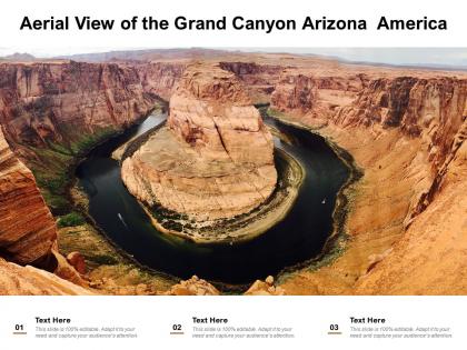 Aerial view of the grand canyon arizona america