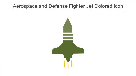 Aerospace and Defense Fighter Jet Colored Icon In Powerpoint Pptx Png And Editable Eps Format