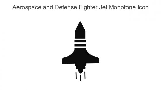 Aerospace and Defense Fighter Jet Monotone Icon In Powerpoint Pptx Png And Editable Eps Format