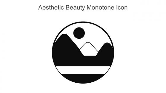 Aesthetic Beauty Monotone Icon In Powerpoint Pptx Png And Editable Eps Format