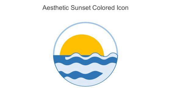 Aesthetic Sunset Colored Icon In Powerpoint Pptx Png And Editable Eps Format