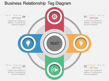 Af business relationship tag diagram flat powerpoint design