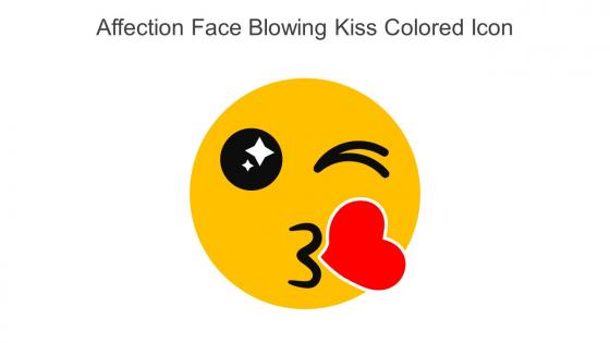 Affection Face Blowing Kiss Colored Icon In Powerpoint Pptx Png And Editable Eps Format