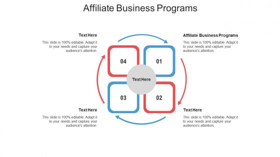 Affiliate business programs ppt powerpoint presentation styles information cpb