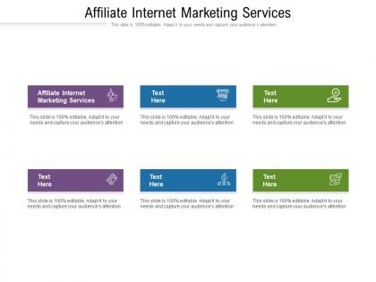 Affiliate internet marketing services ppt powerpoint presentation guidelines cpb
